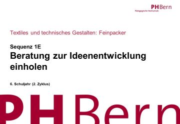 Beratung zu Ideenentwicklung einholen