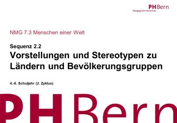 Vorstellungen und Stereotypen zu Ländern und Bevölkerungsgruppen 2.2